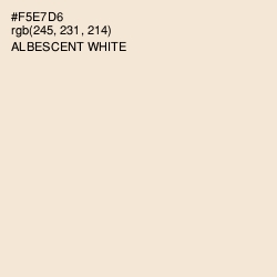 #F5E7D6 - Albescent White Color Image